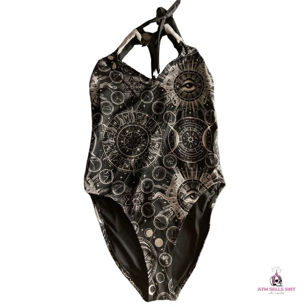 NWT Killstar Lunar Tide One-Piece Swimsuit LG